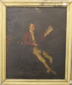 A late 18th/early 19th century oil on canvas, Portrait of a Gentleman, framed. 42 x 51 cm.