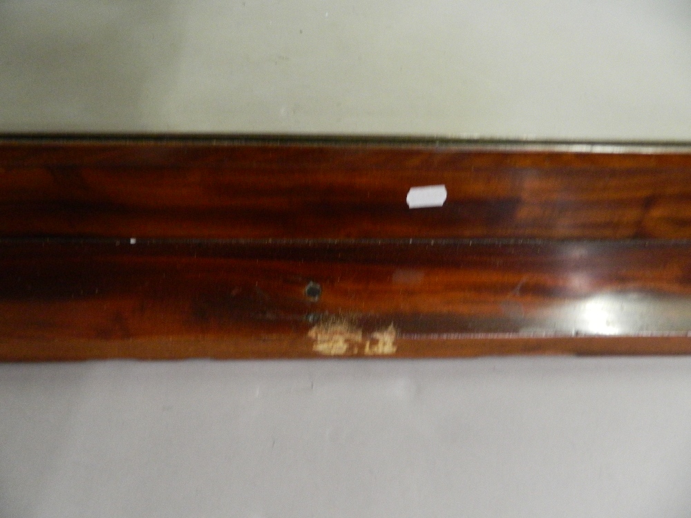 A Victorian mahogany over mantel mirror. 125.5 cm wide. - Image 4 of 5