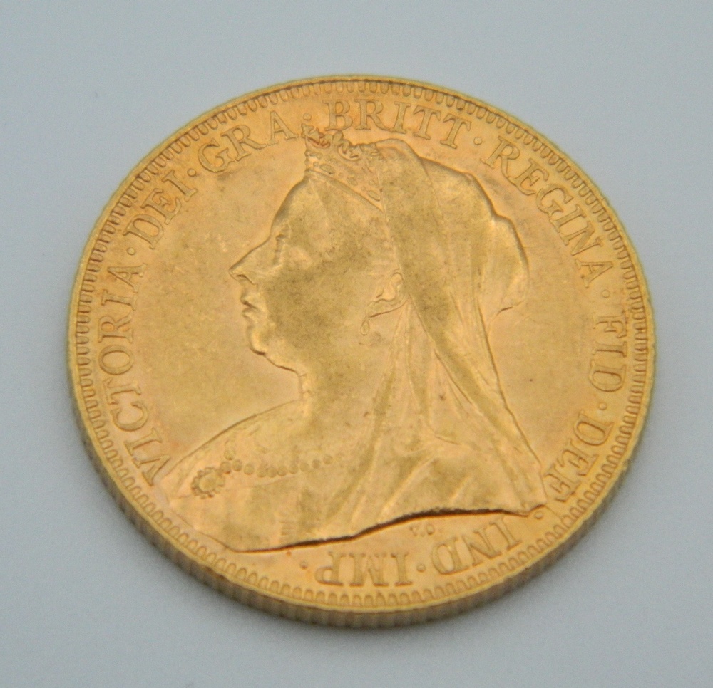 A 1901 Melbourne Mint Victoria old head sovereign