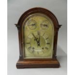An Edwardian mahogany cased eight-day mantel clock. 32.5 cm high.
