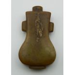 A Chinese carved jade snuff bottle of flattened form, possibly 19th century. 6.5 cm high.