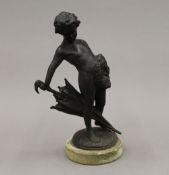 THOMASCH, an early 20th century patinated bronze figure,