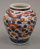 A small Imari vase. 12.5 cm high.