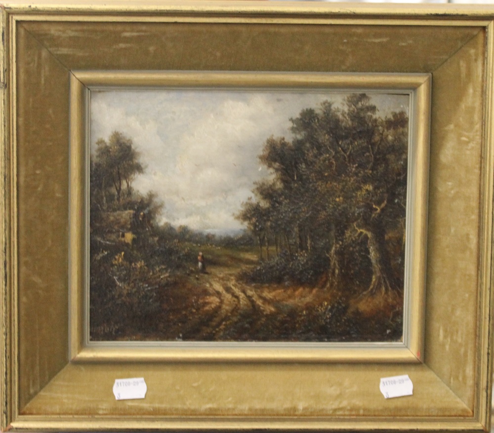 DUMONT, Landscape Scenes, oils, both signed, a pair, framed. 24.5 x 19. - Bild 3 aus 4