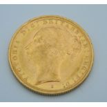 An 1887 Sydney Mint Victoria young head sovereign