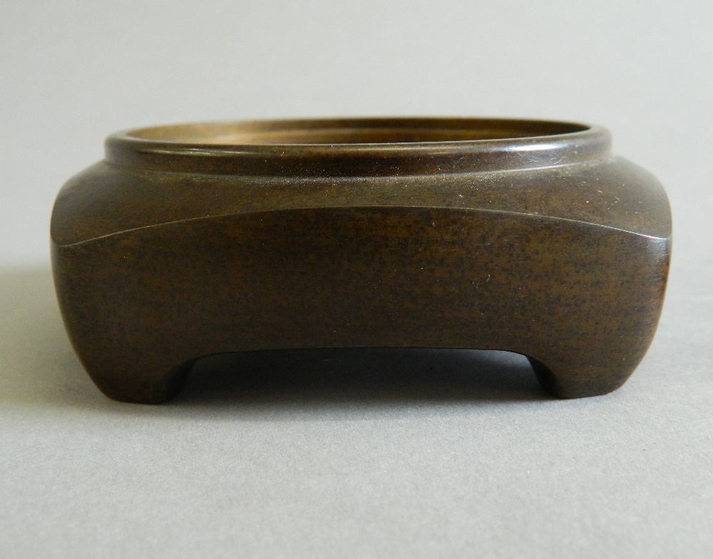 A Chinese bronze pierced topped censer. 8.5 cm wide. - Image 5 of 8