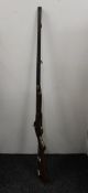 A 19th century percussion musket. 118 cm long.