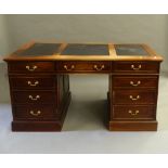 A modern pedestal desk. 154 cm wide.