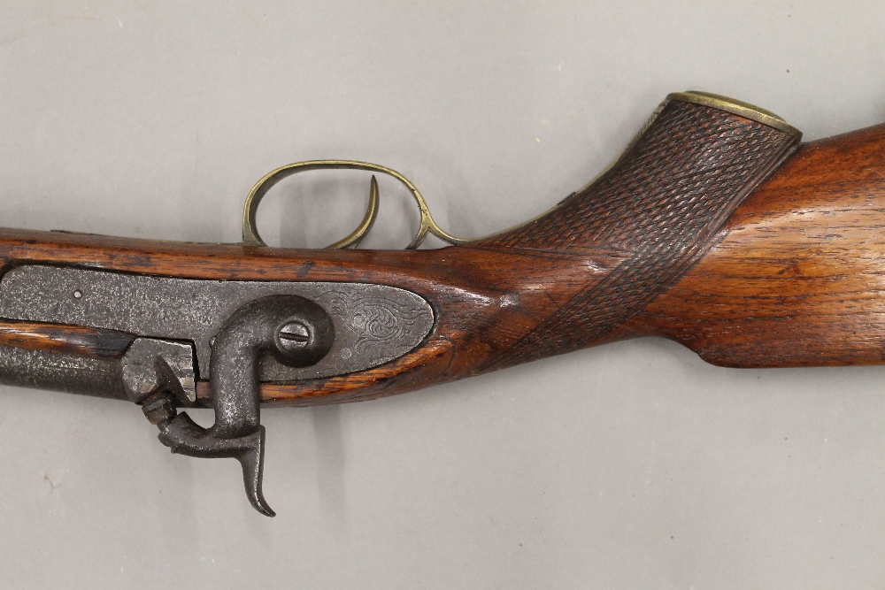 A 19th century percussion musket. 118 cm long. - Image 3 of 4