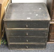 A late 19th/early 20th century double sided set of tool drawers. 55 cm high.
