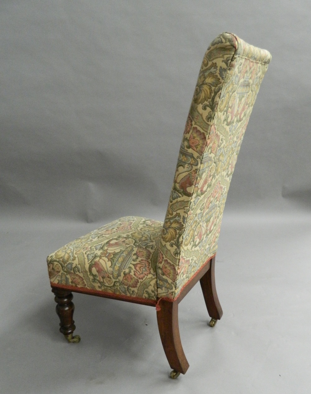 A Victorian nursing chair. 44 cm wide. - Image 5 of 5