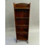 An Edwardian mahogany bookcase. 122 cm high.