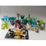 A quantity of various Art glass