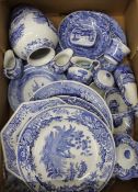 A quantity of various blue and white Spode porcelain