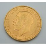 A 1911 George V sovereign