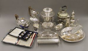 A quantity of various silver plate.