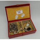 A quantity of various silver jewellery, etc.