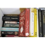 A collection of detective novels, including P D James, etc.