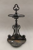 A cast iron stick stand. 60 cm high.