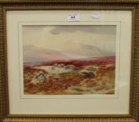 MORTIMER, Devon, Moorland Views, watercolours, both signed, inscribed to verso, framed and glazed.