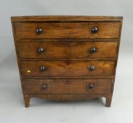 An early 19th century mahogany chest of drawers. 92.5 cm wide.