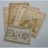 A small quantity of WWI military Christmas cards, etc. 11.5 cm wide.