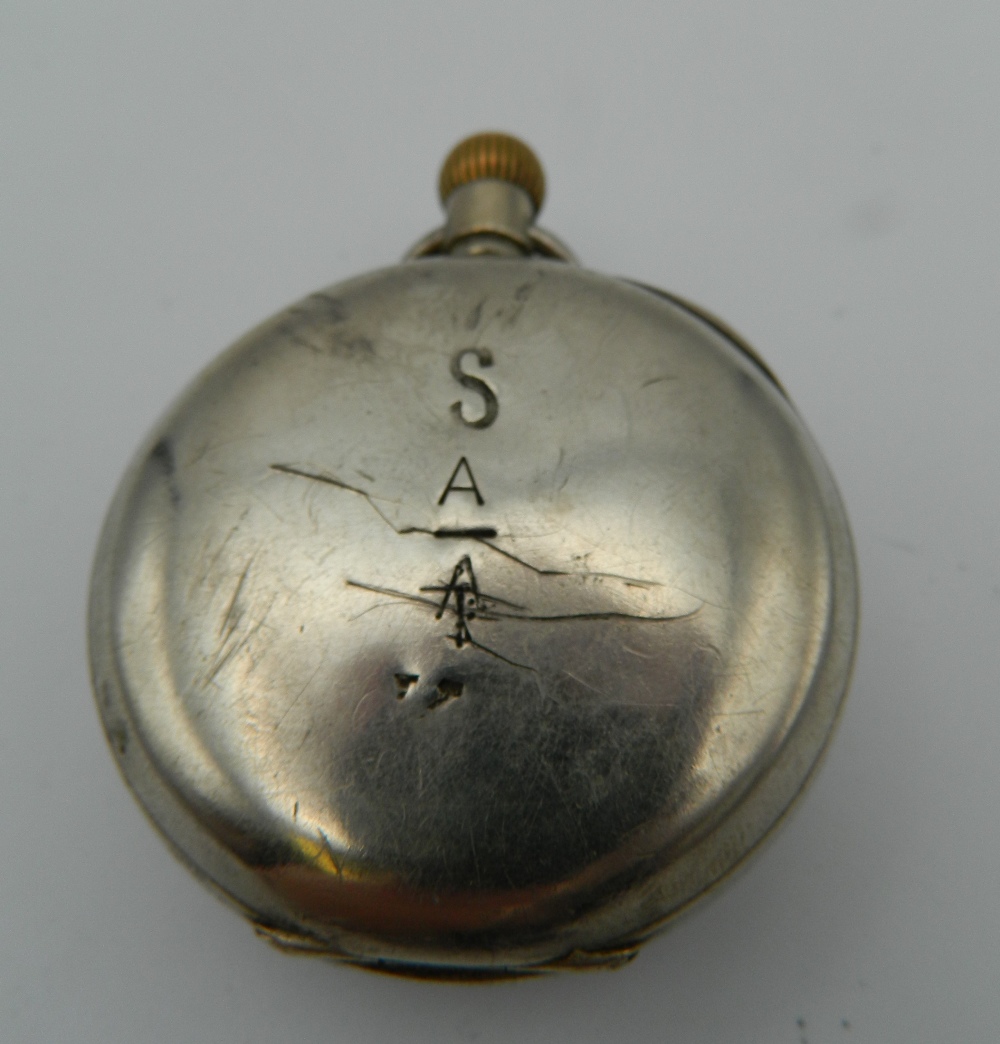 A WWI RFC (Royal Flying Corps) pilot's pocket watch, marked to the reverse, - Image 10 of 14