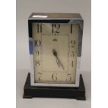 An Art Deco Bulle electrical clock. 23 cm high.