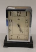 An Art Deco Bulle electrical clock. 23 cm high.