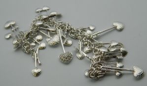 A Links of London silver necklace. 49.7 grammes.