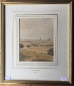 E RODGERS, Greenwich 1897, watercolour, framed and glazed. 15 x 19 cm.