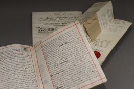 Three 19th century indentures