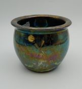 A Maling porcelain lustre vase. 8 cm high.