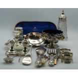 A quantity of silver and silver plate