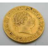 A George III 1820 gold sovereign