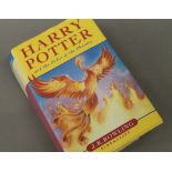 Harry Potter, Order of the Phoenix, first edition, hard back.