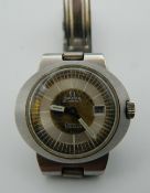 An Omega wristwatch. 3 cm wide.