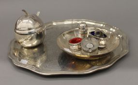 A small quantity of silver plate