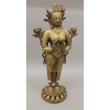 A large Indian bronze deity. 71 cm high.