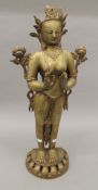 A large Indian bronze deity. 71 cm high.