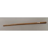 A late 19th/early 20th century Japanese walking stick. 95 cm long.