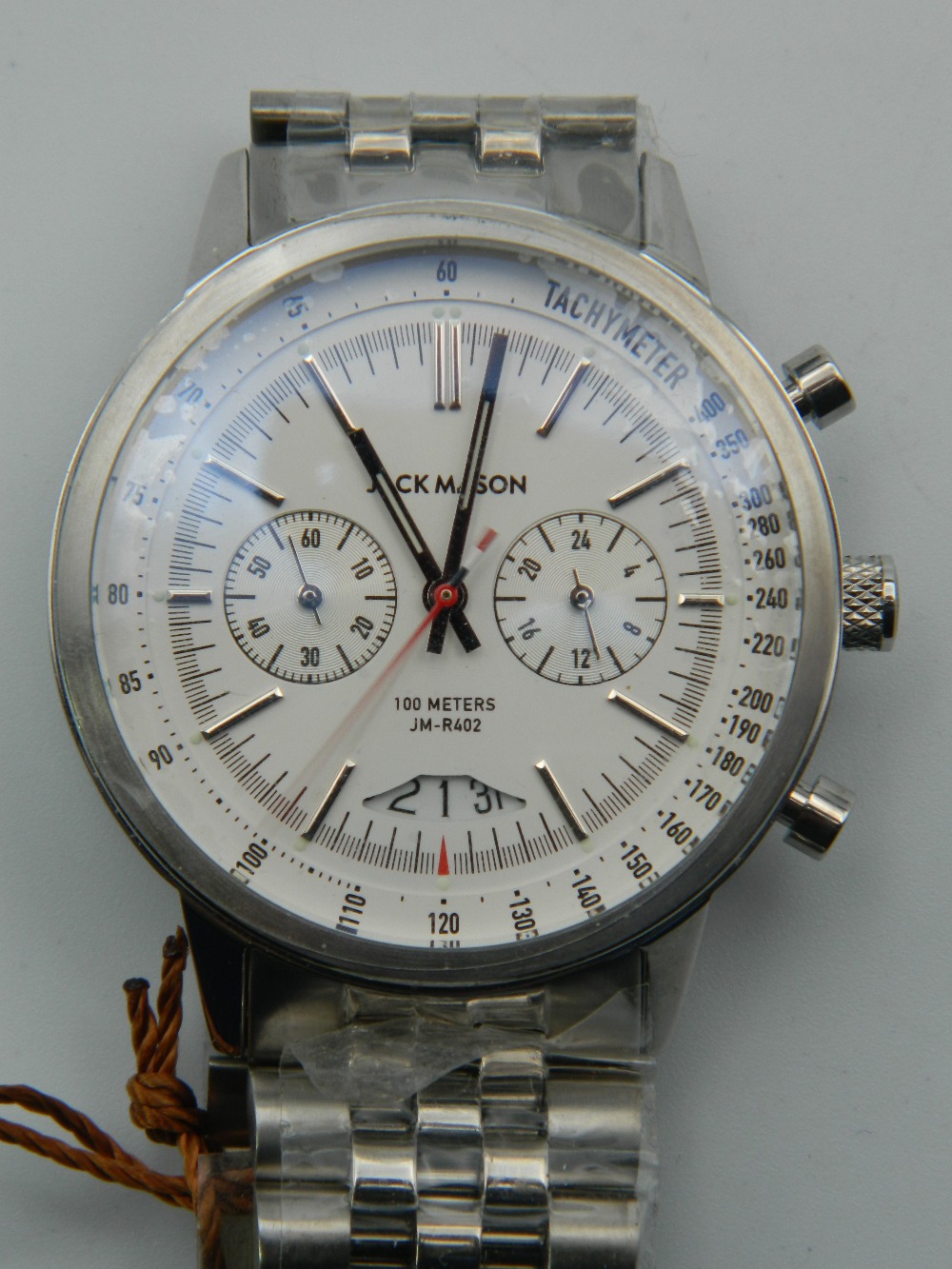 A Jack Mason gentleman's wristwatch, with original tags. 4.25 cm wide. - Image 2 of 3