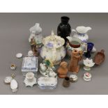 A quantity of miscellaneous 19th century ceramics and glass