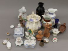 A quantity of miscellaneous 19th century ceramics and glass