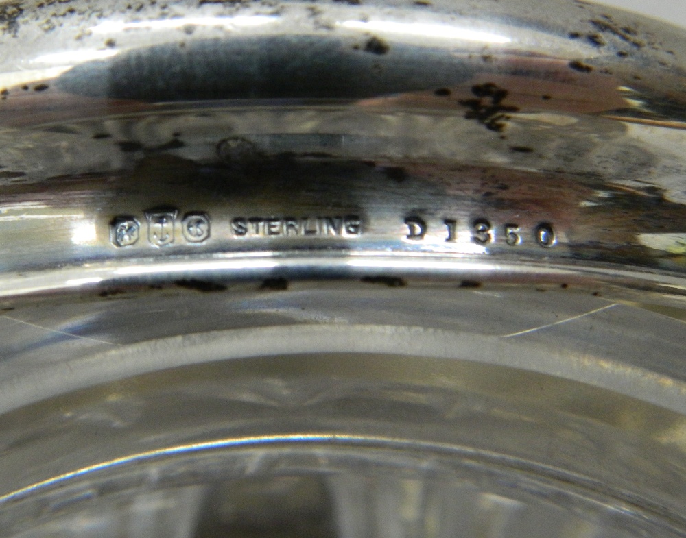 Two silver topped dressing jars. The largest 10.5 cm high. - Image 5 of 9