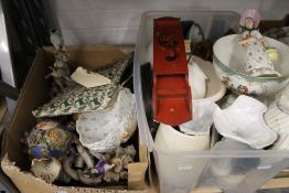 A quantity of miscellaneous ceramics, glass, etc.