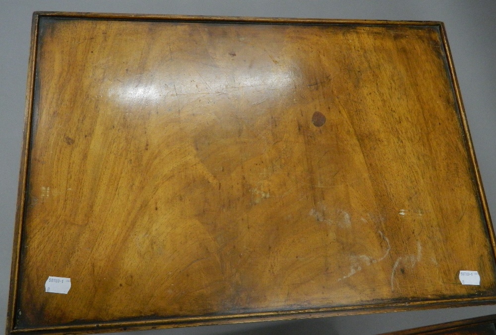 A nest of three mahogany tables. 56 cm wide. - Image 5 of 7