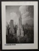 A print of the Chrysler Building, framed and glazed. 59 x 79 cm.