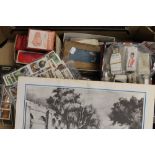 A quantity of miscellaneous items, including cigarette cards, badges, etc.