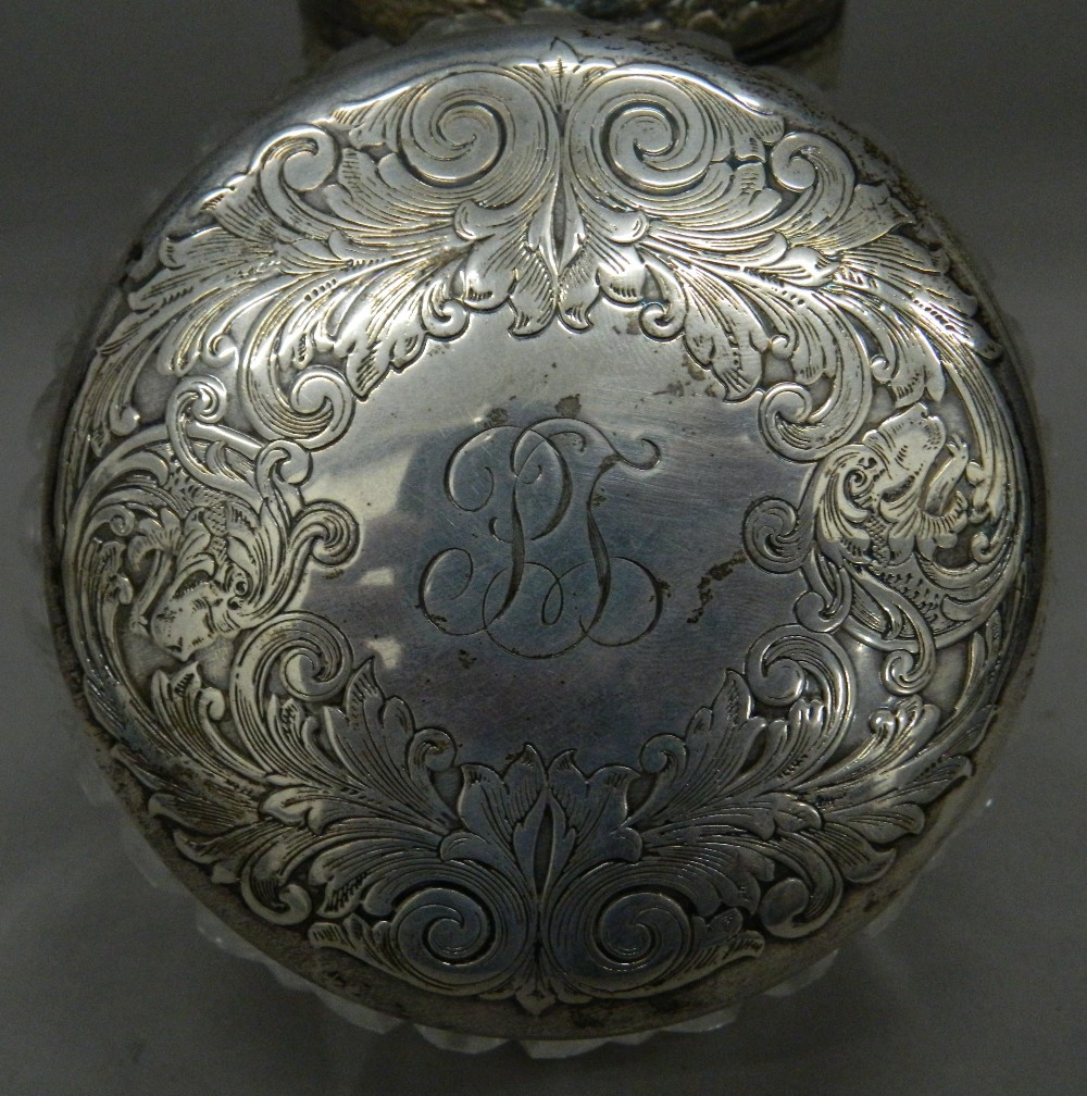 Two silver topped dressing jars. The largest 10.5 cm high. - Image 3 of 9